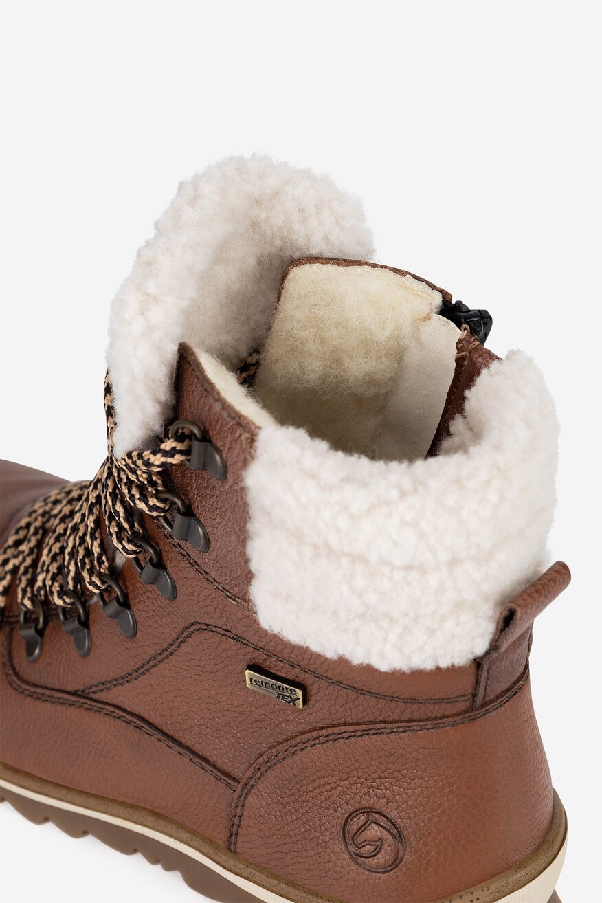 
                Remonte - Trzewiki skórzane ocieplane - 2230068926174