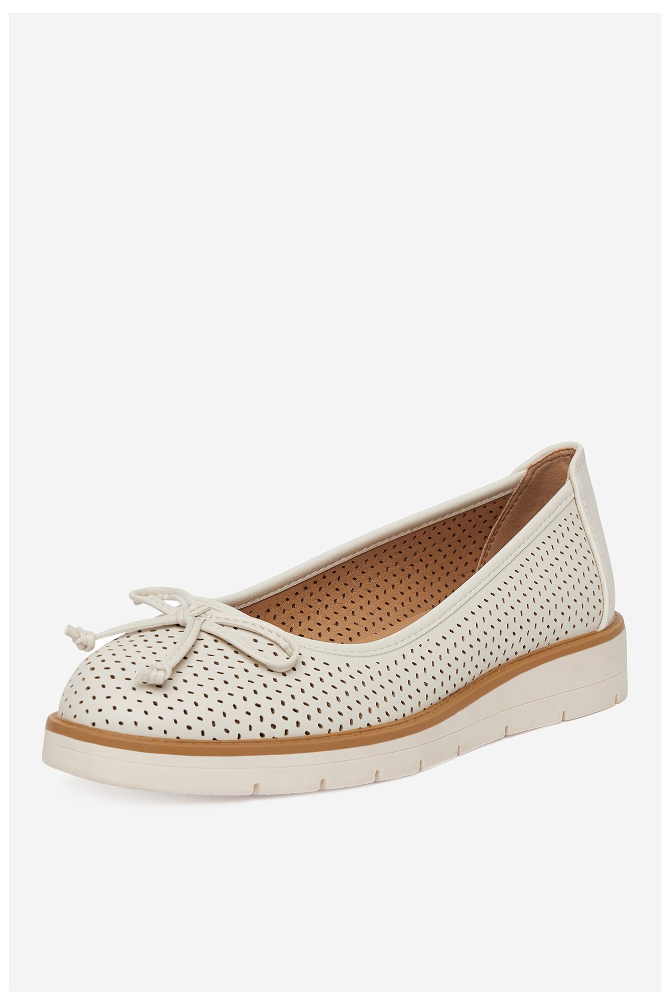 Baleriny Clara Barson WYL3327-5 Biały