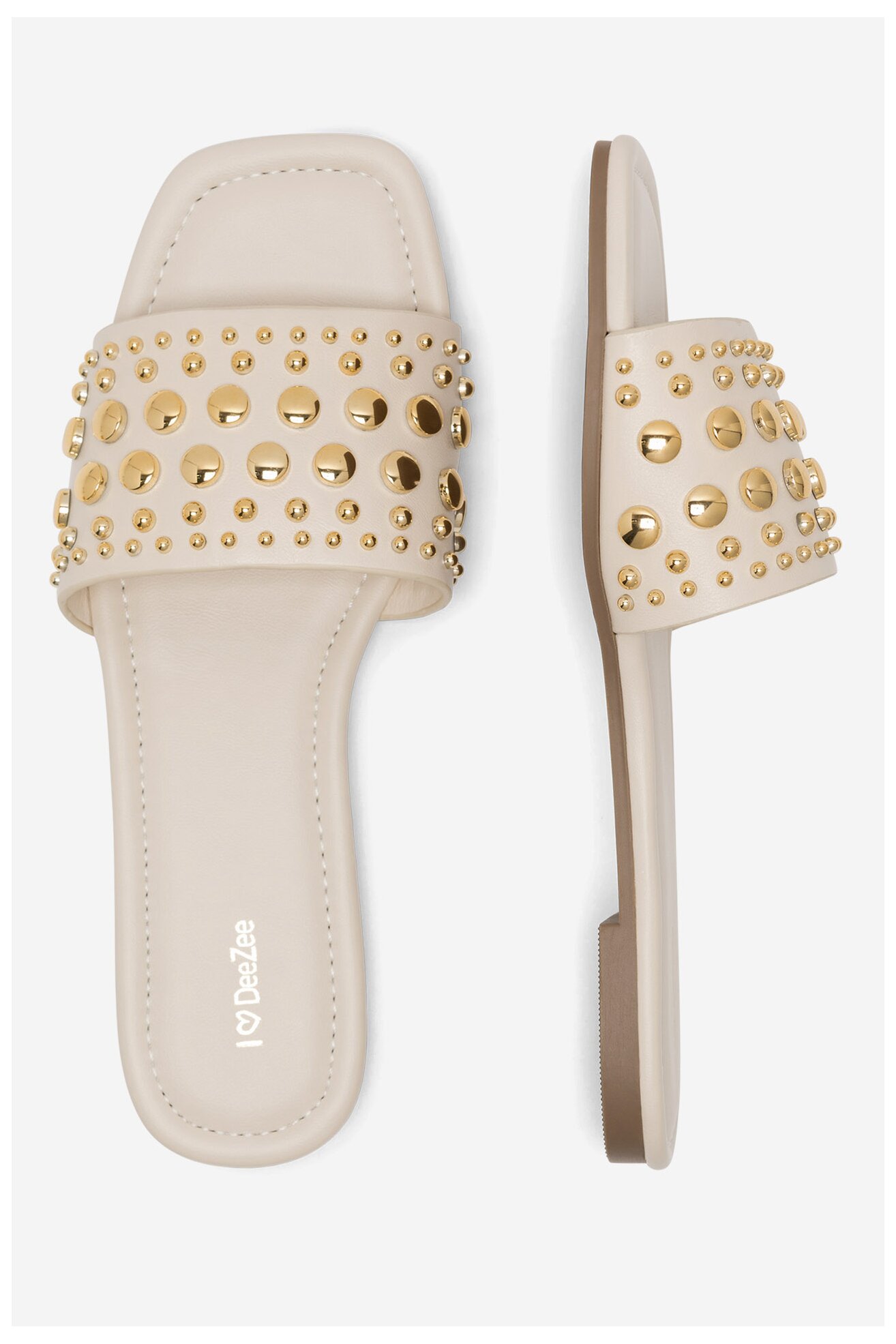 Klapki DeeZee LS5520-18 Beżowy