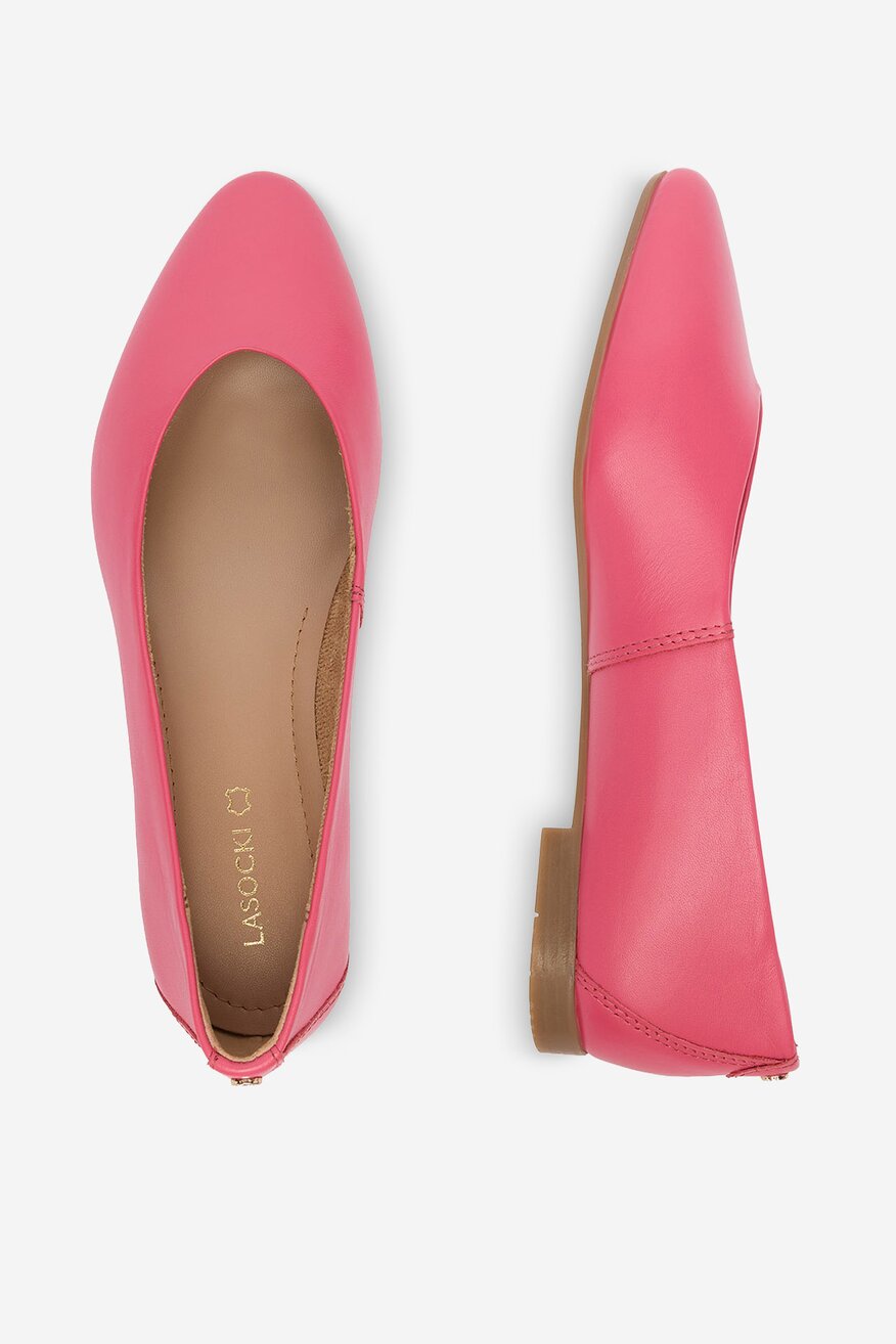 
                Lasocki - Baleriny skórzane - 5906751638262