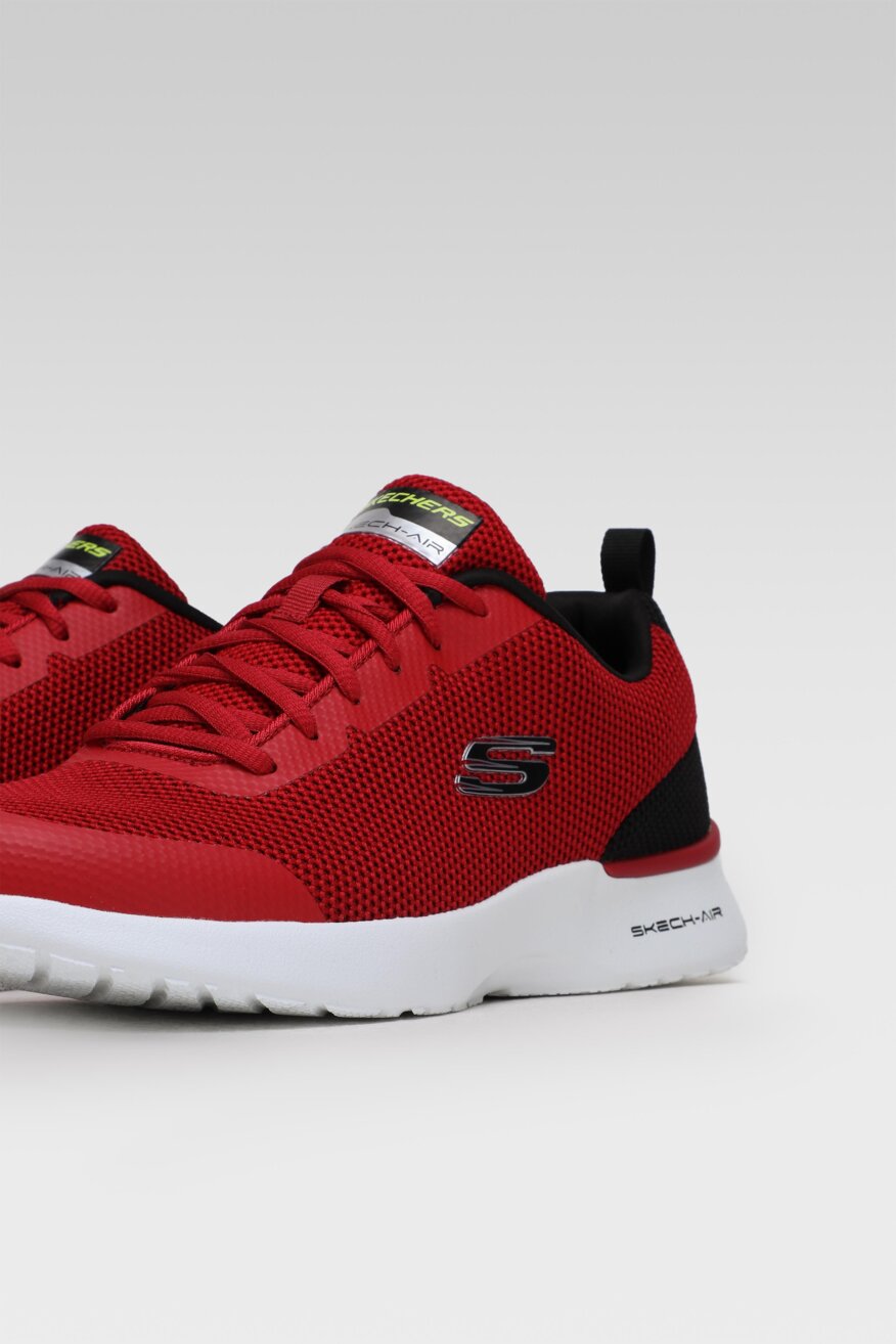 
                Skechers - Obuwie sportowe czerwone sznurowane - 5903698452326