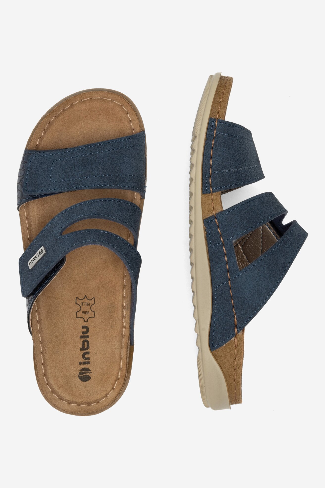 Klapki Inblu AA093N01 Granatowy