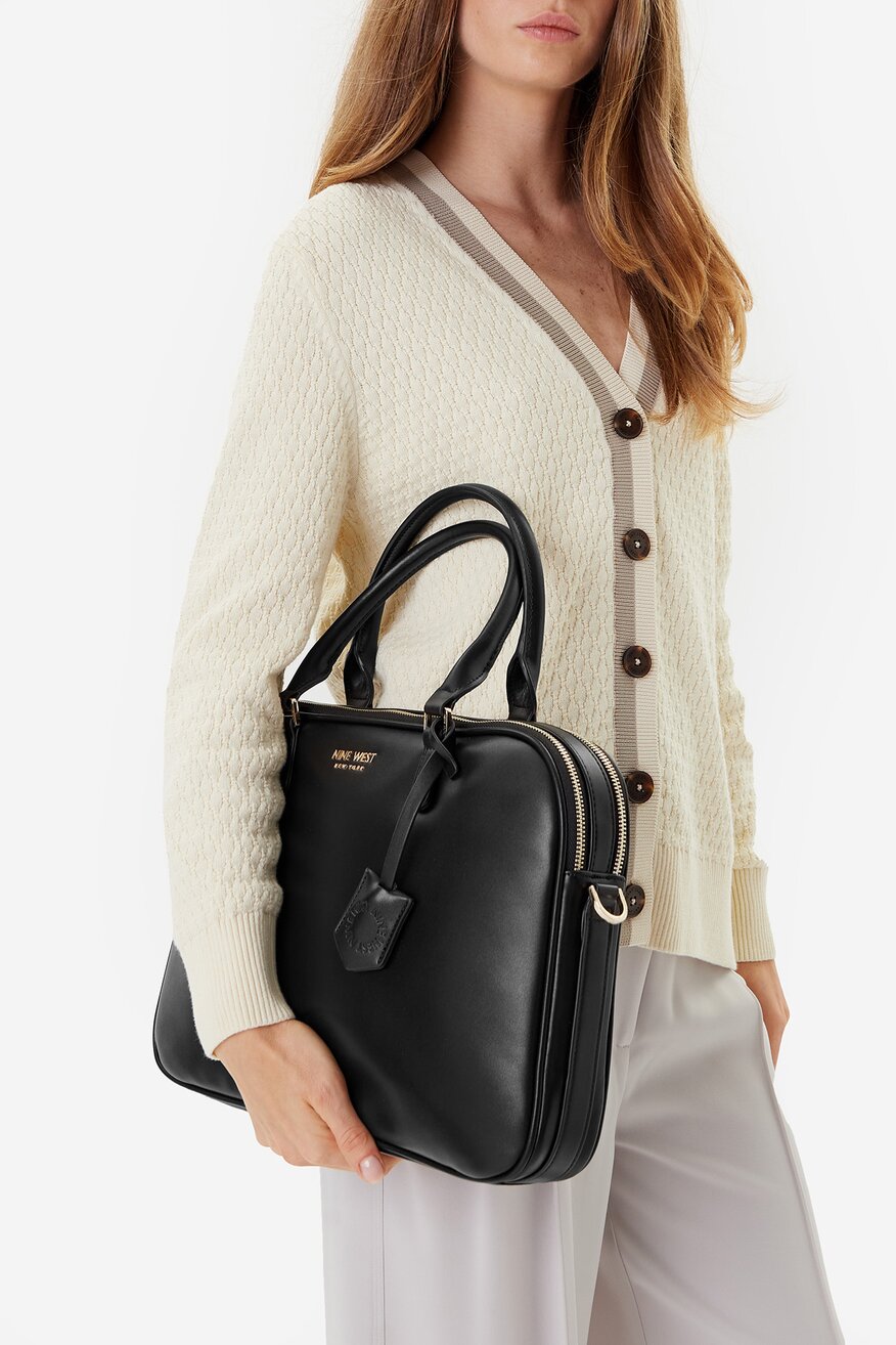 Дамска чанта NINE WEST ЧЕРЕН - 5906751320396