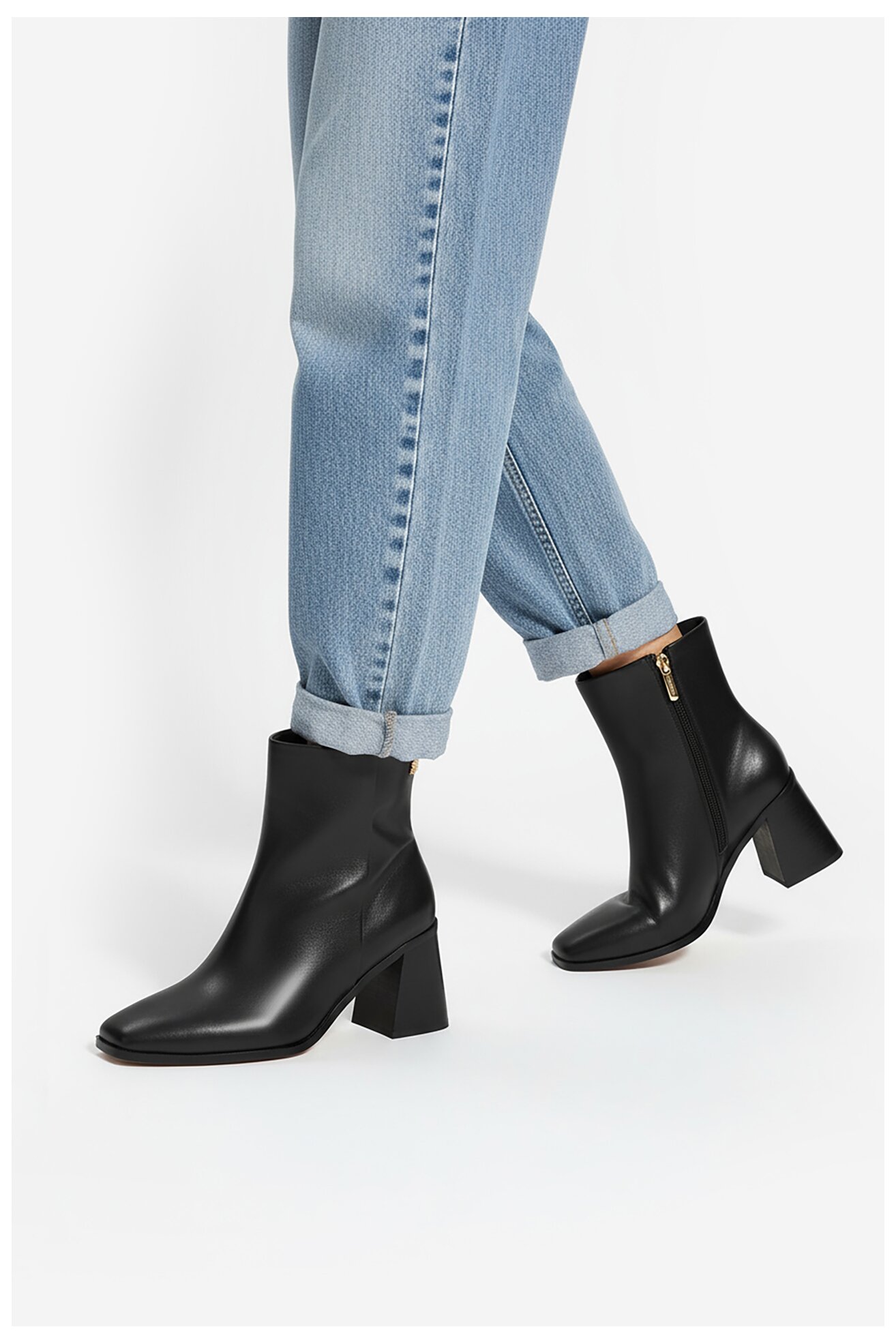 Bokacsizma NINE WEST CEO-MUNIRA-01 FEKETE