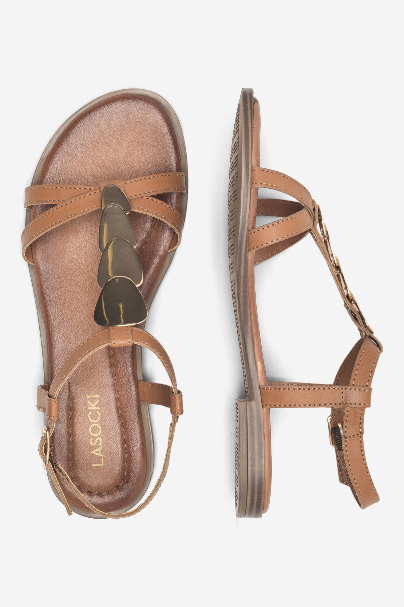 Sandały Lasocki AGA WI23-AGA-07 Camel