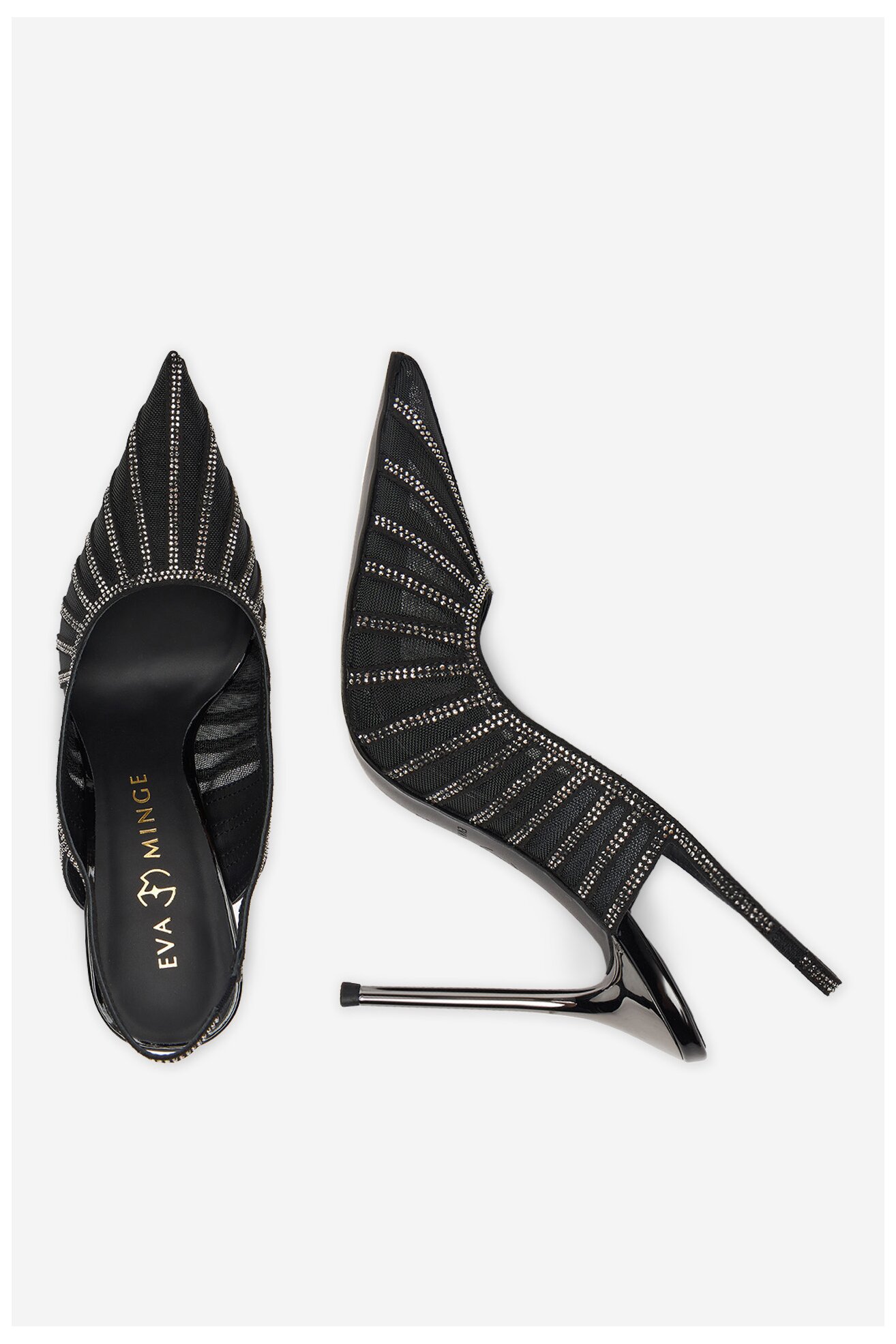 Pantofi cu toc EVA MINGE EO-AVA-E373-70H-C183Y1 NEGRU