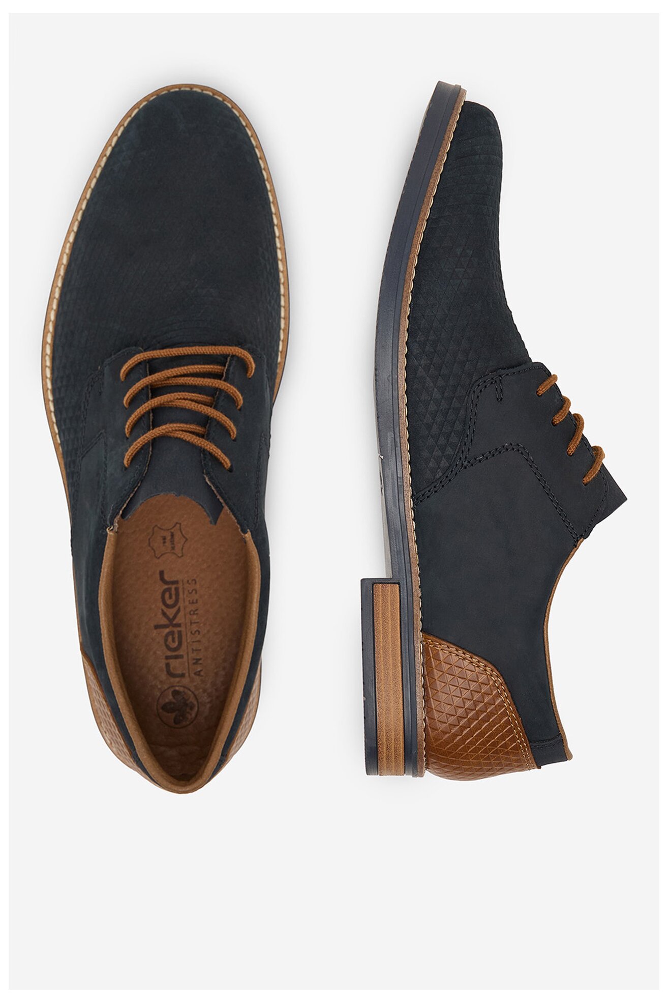 Półbuty Rieker CEO-13509-14 Granatowy ciemny