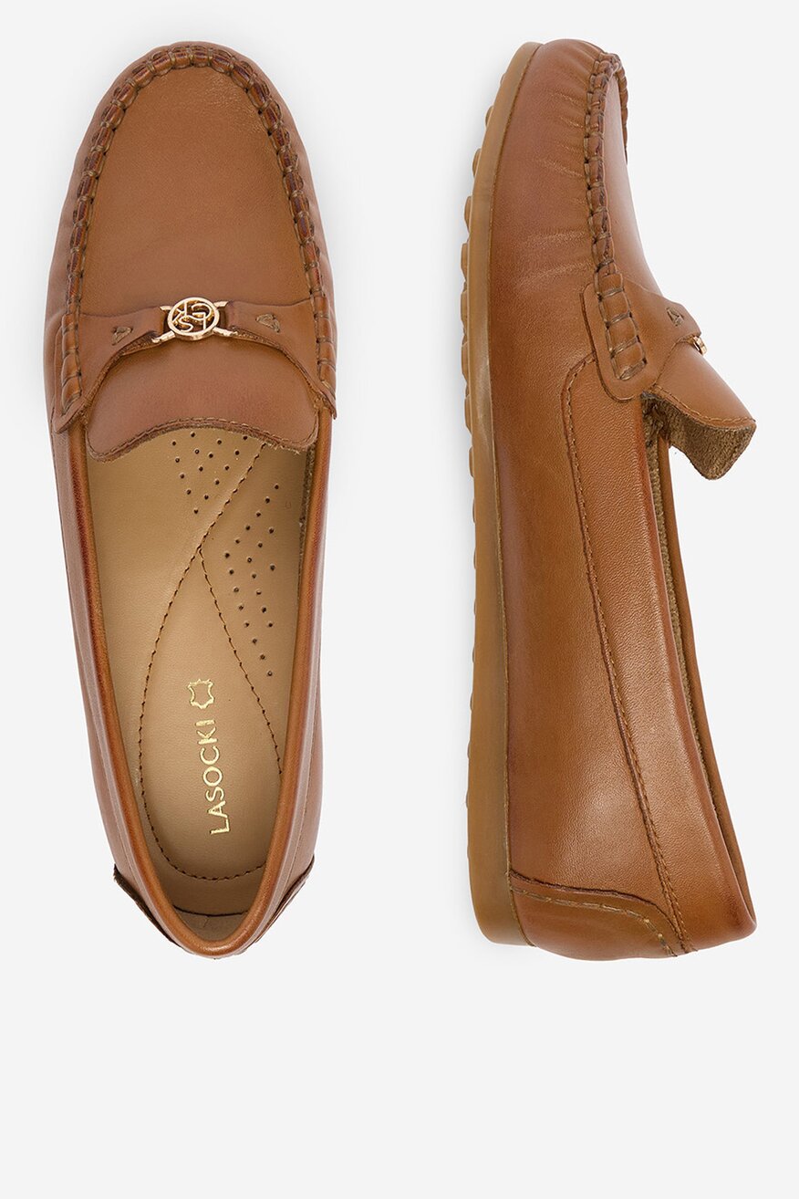 
                Lasocki - Mokasyny skórzane - 5906751842737