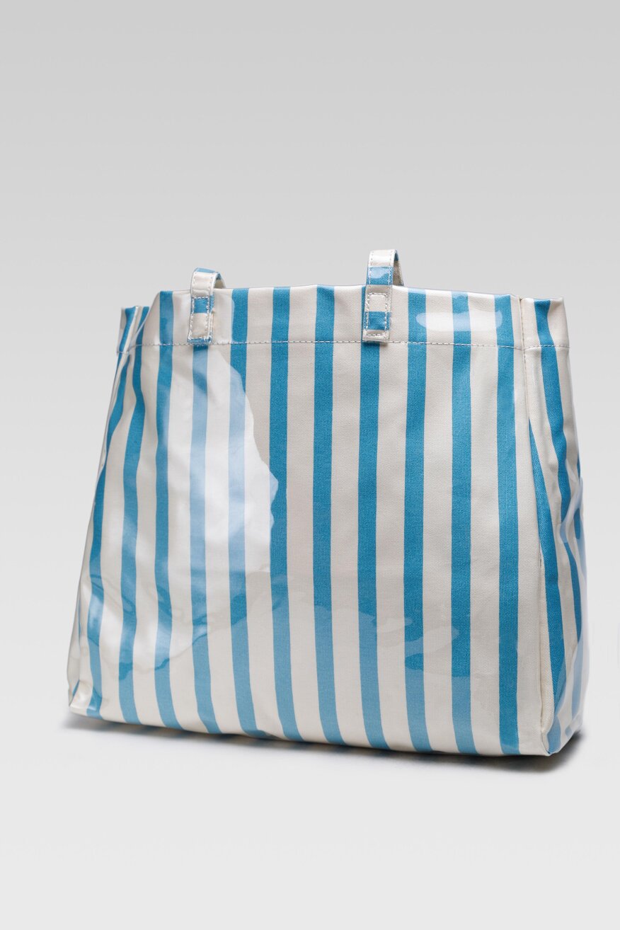 
                Jenny Fairy - Torebka plażowa z printem niebieska - 5904248668273