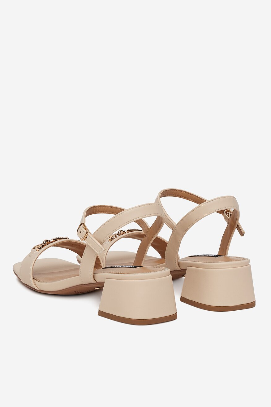 Sandály NINE WEST SLONOVÁ KOST - 5906751084106