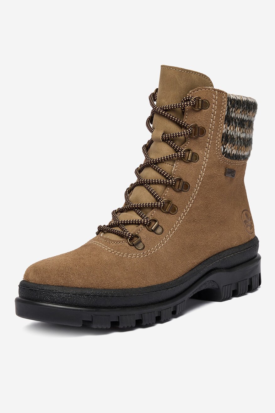 Rieker - Trzewiki zamszowe ocieplane - 2230085555890