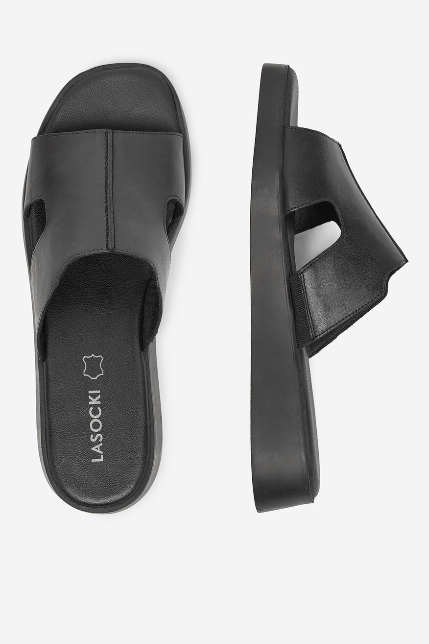 
                Lasocki - Klapki skórzane - 5904862334783