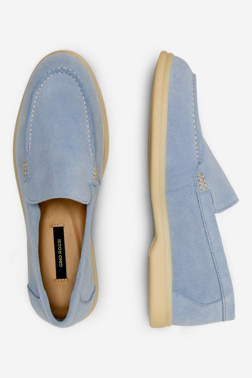
                Gino Rossi - Loafersy zamszowe - 5905588434856
