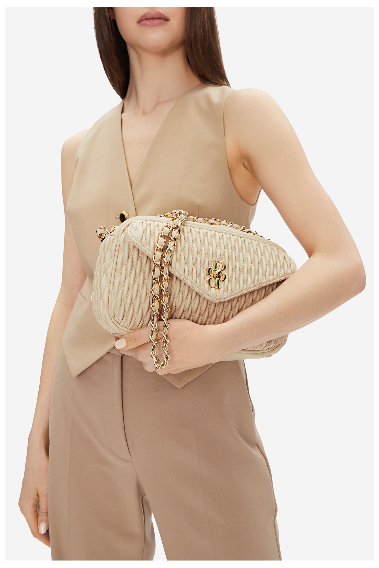 Kézitáska Badura TYL00276. KRÉMSZÍNŰ