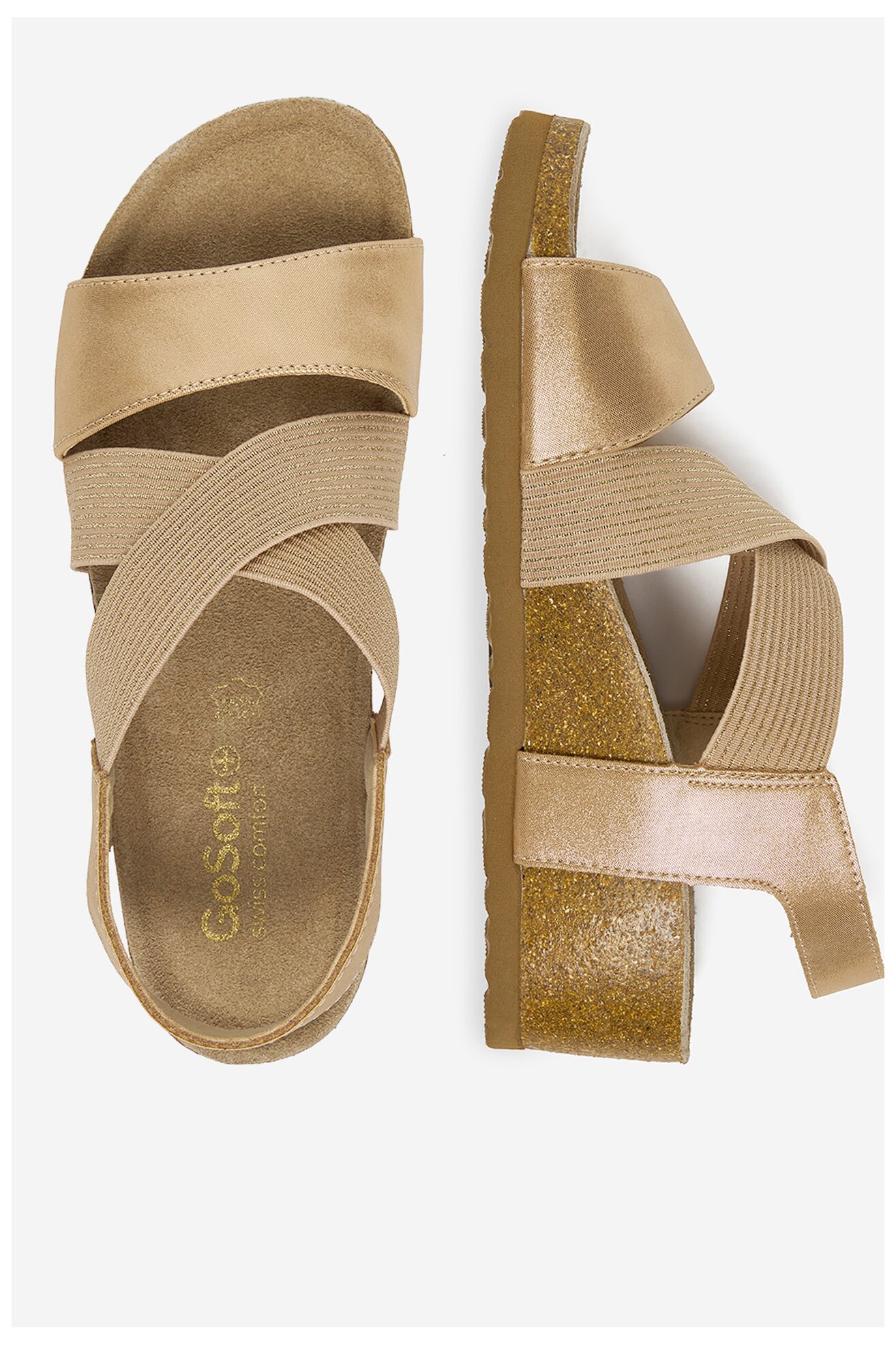 Sandały Go Soft CEO-HSCB15046-52 Złoty