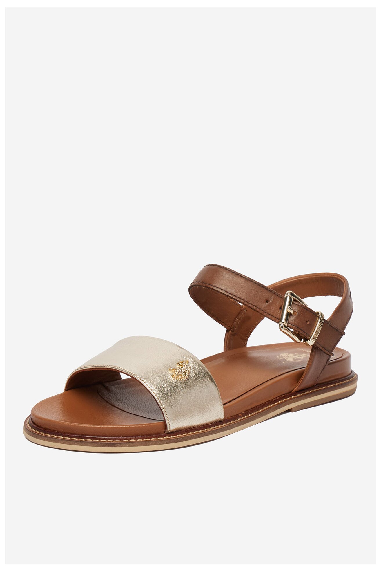 Sandały U.S. POLO ASSN. EO-ADELI001W/6L1 Złoty