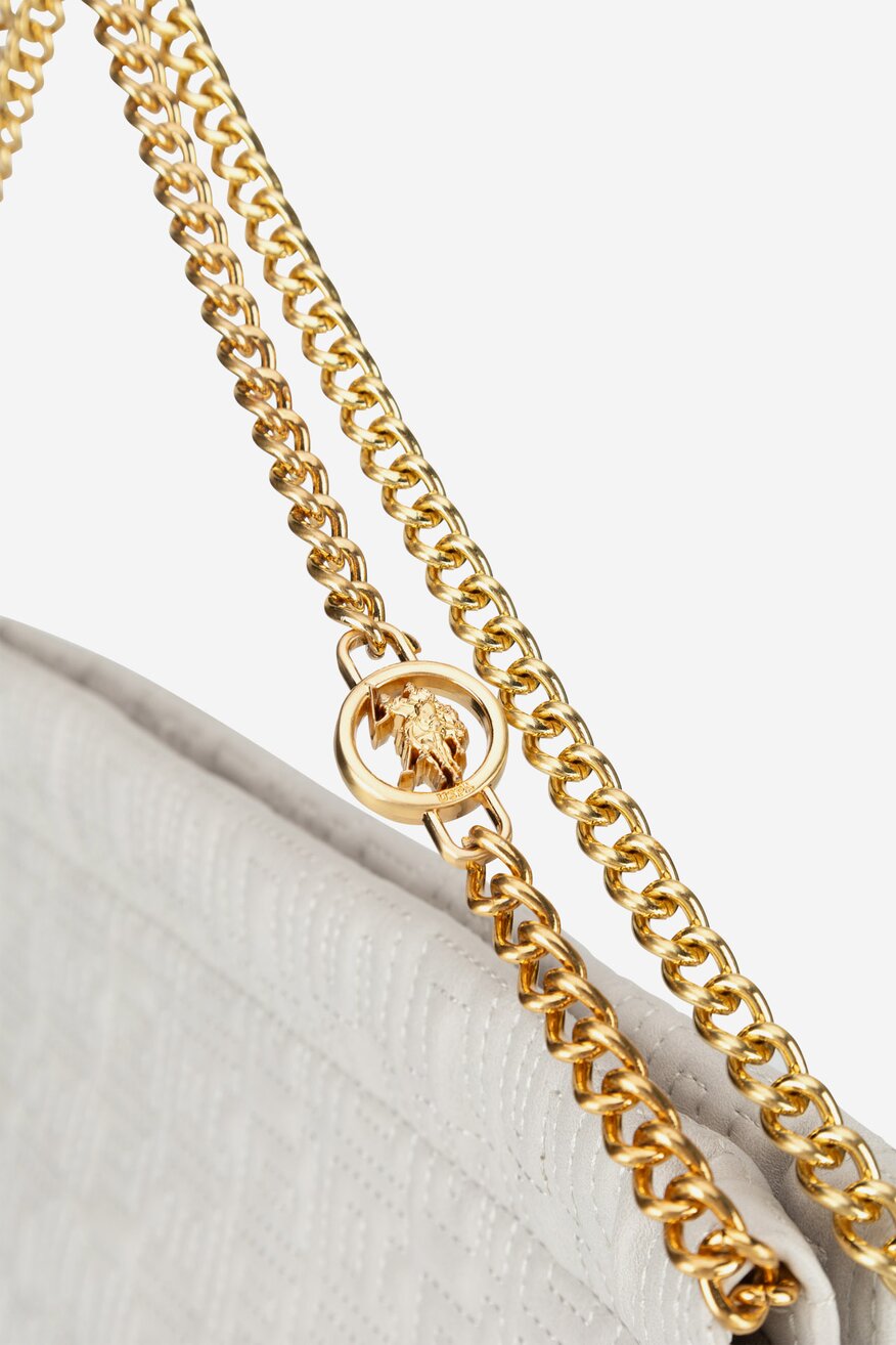 Дамска чанта U.S. POLO ASSN. СЛОНОВА КОСТ - 5905588977582