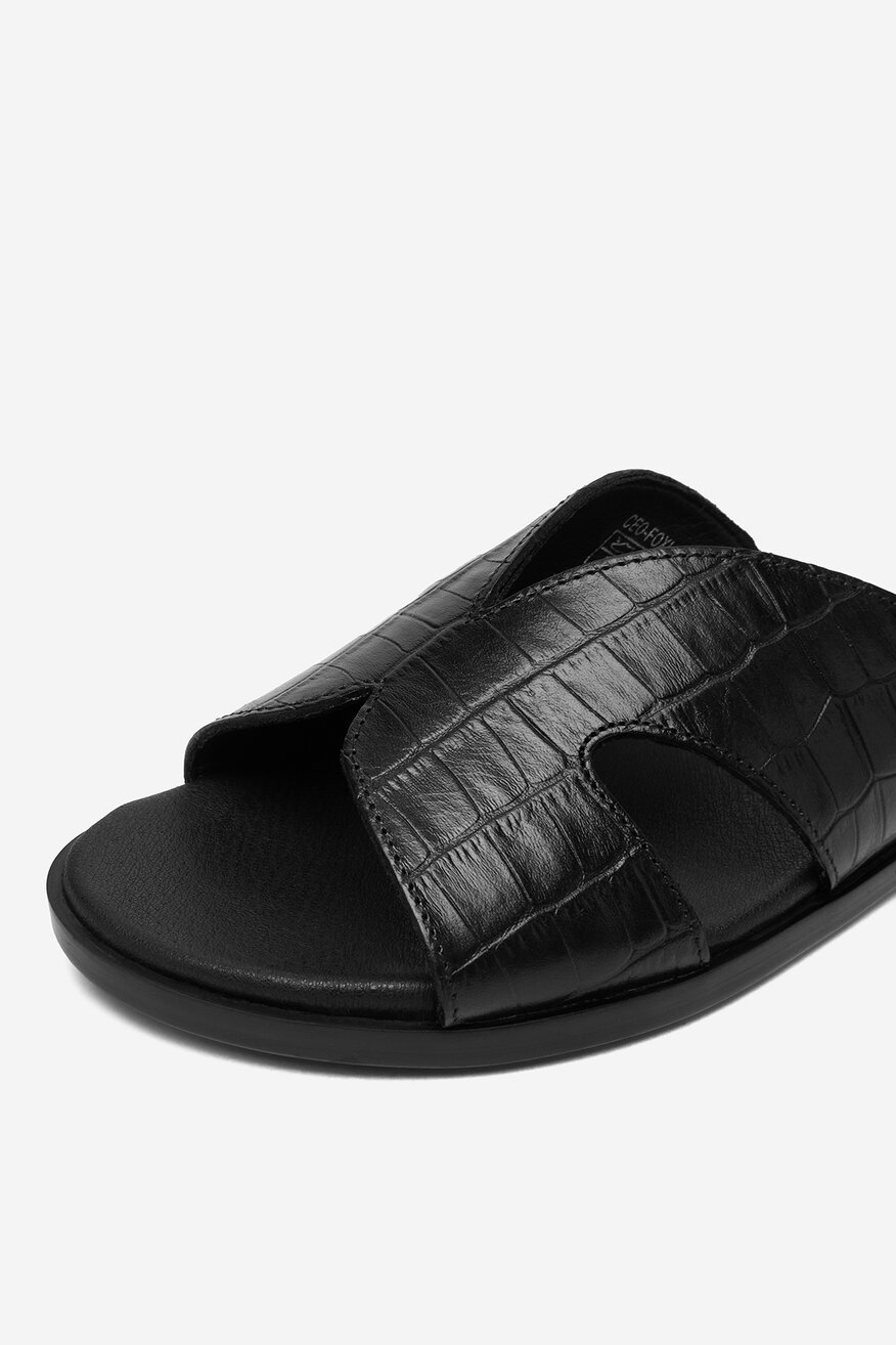 
                Lasocki - Klapki skórzane - 5907964077329