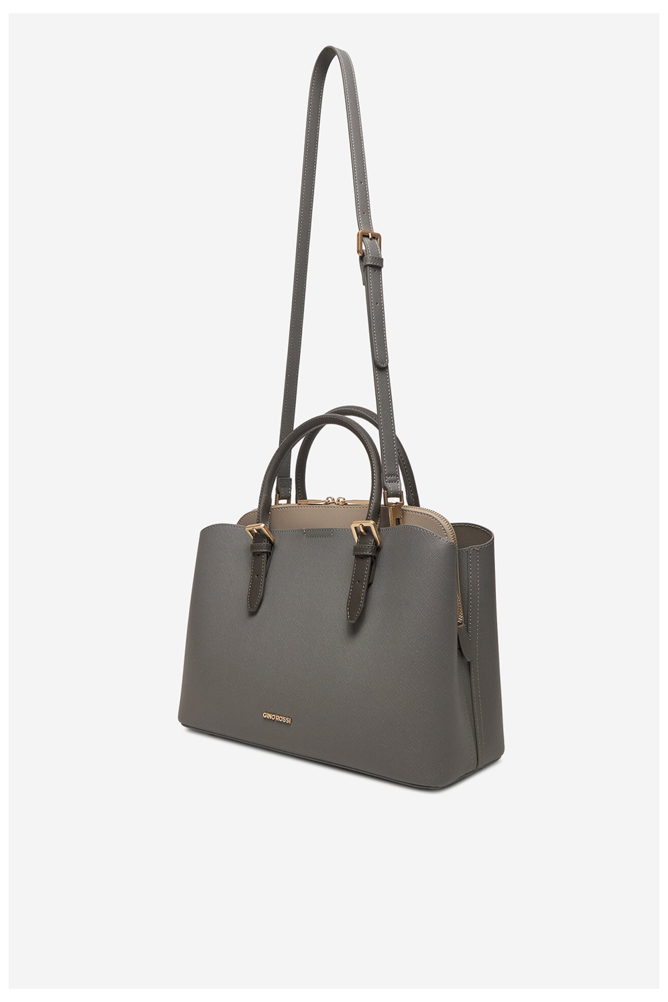 Kézitáska Gino Rossi RC-9694 SÖTÉTSZÜRKE