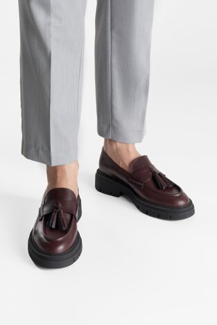 Мокасини Gino Rossi GRACE-I24-26375NB БОРДОВИЙ