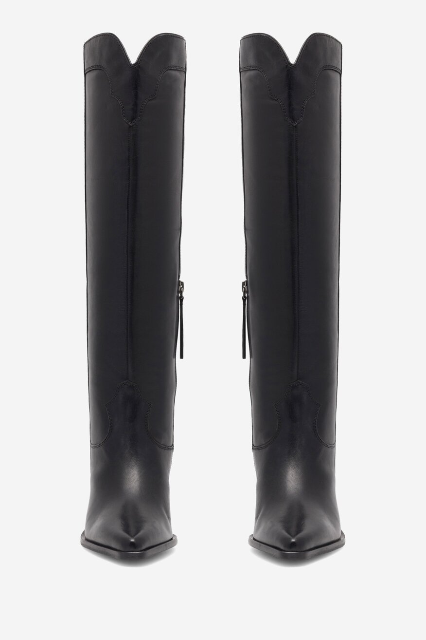 Badura - Kowbojki skórzane wysokie - 5905588002710