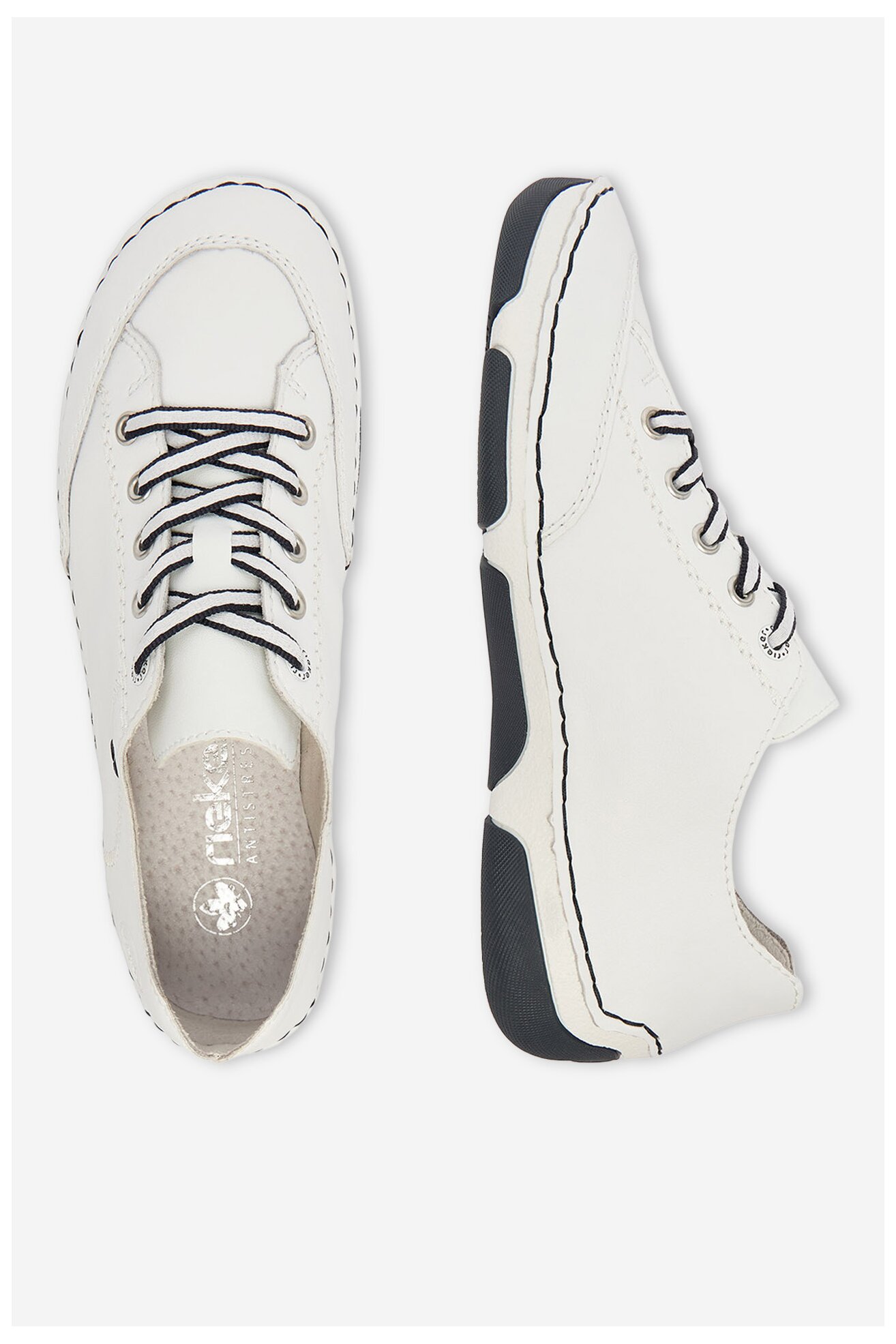 Półbuty Rieker CEO-55901-80 Biały