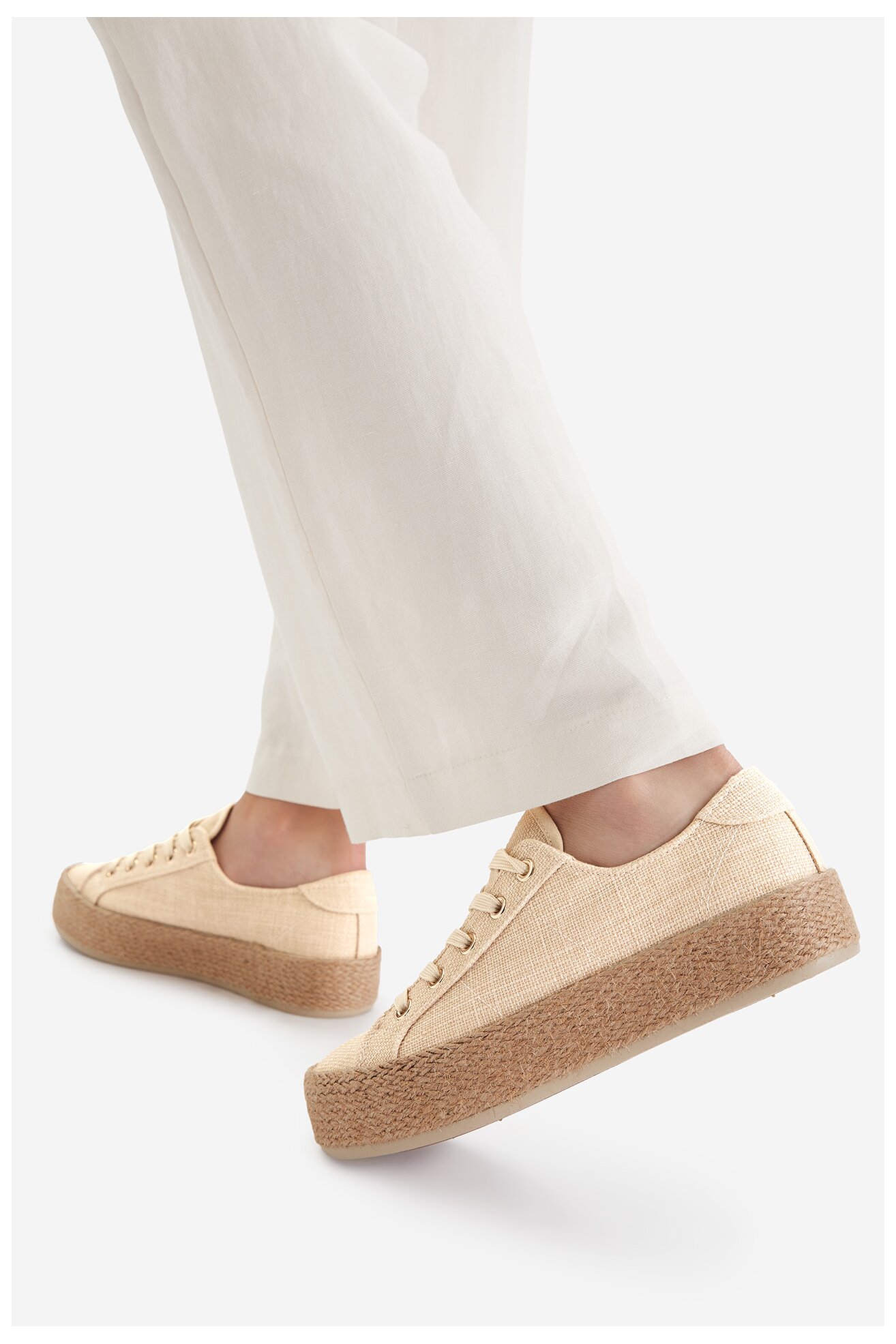 Espadryle Jenny CEO-WSK1576-01 Beżowy