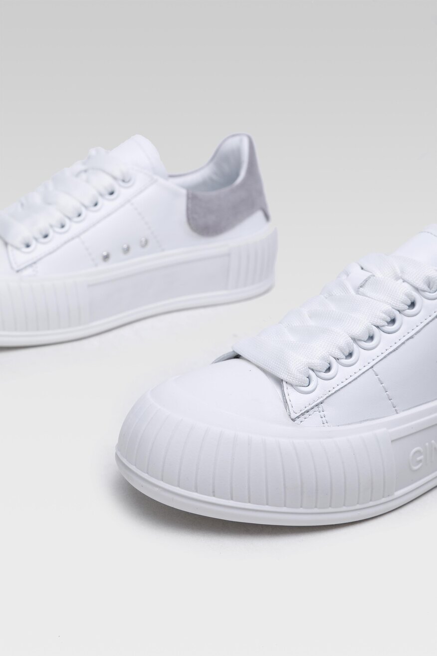 
                Gino Rossi Sport - Skórzane sneakersy pastelowe - 5904248717070