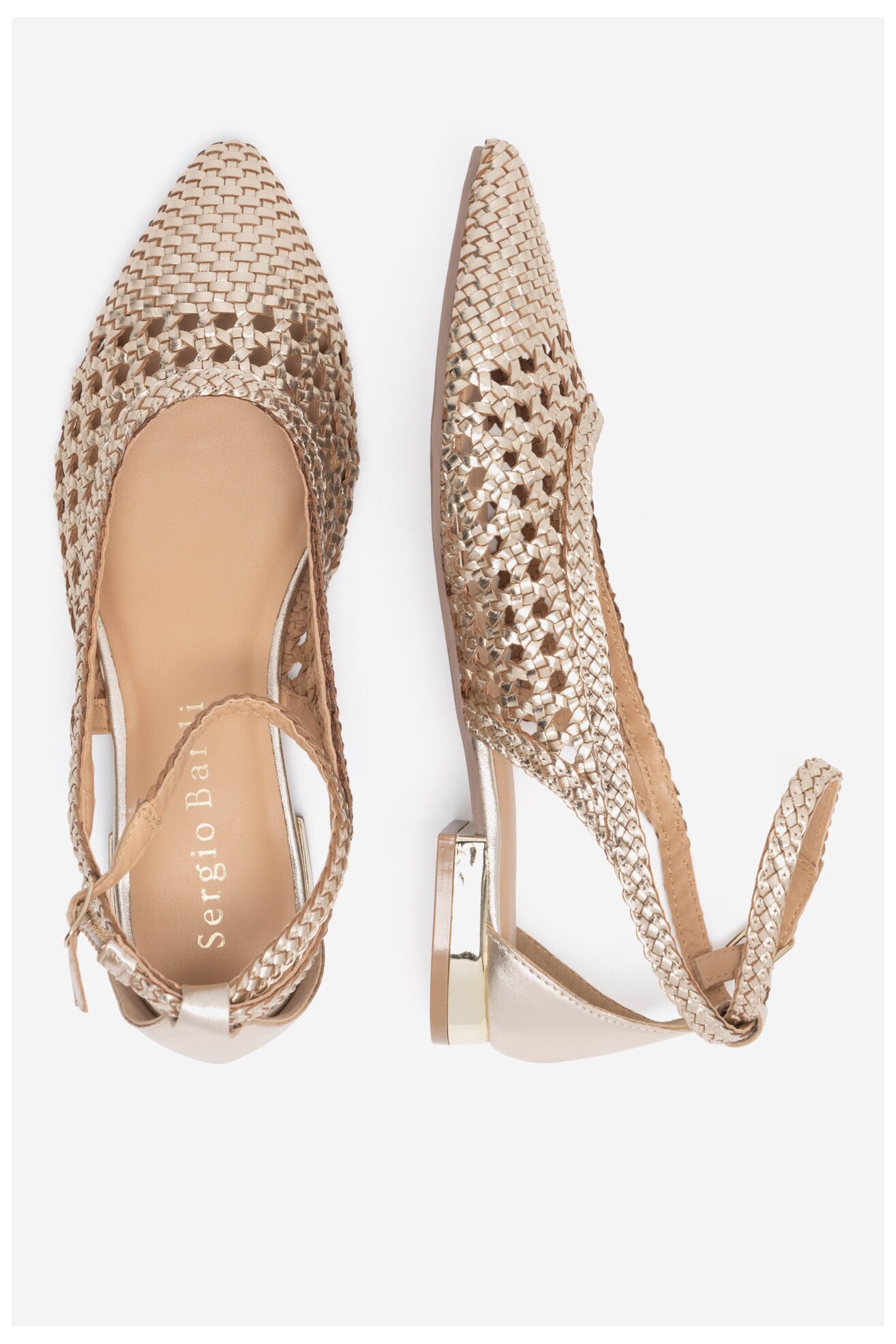Балетки Sergio Bardi DELL - 62109-01SB ЗОЛОТИЙ