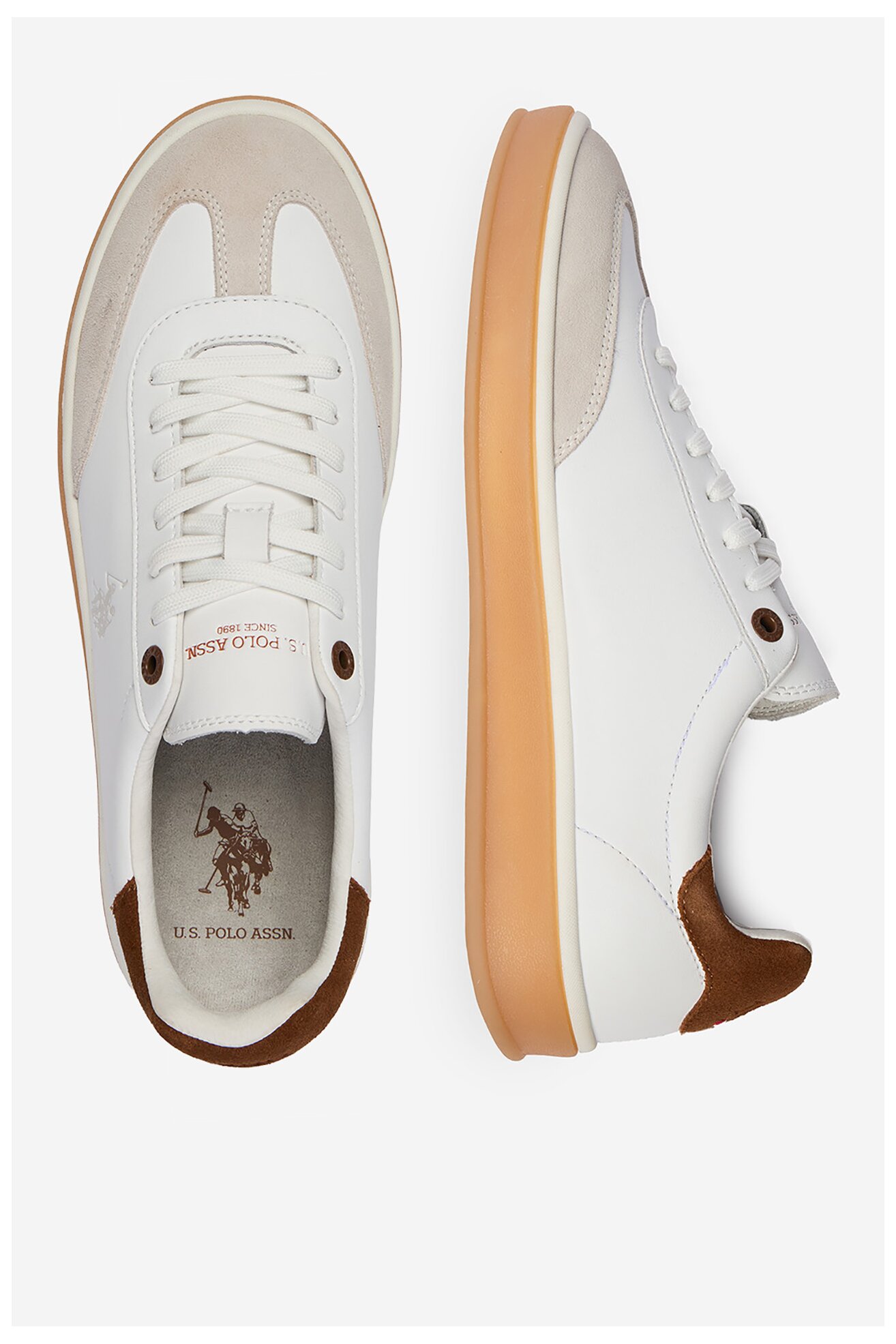 Sneakers U.S. POLO ASSN. EO-EVAN001M/6L1 Biały