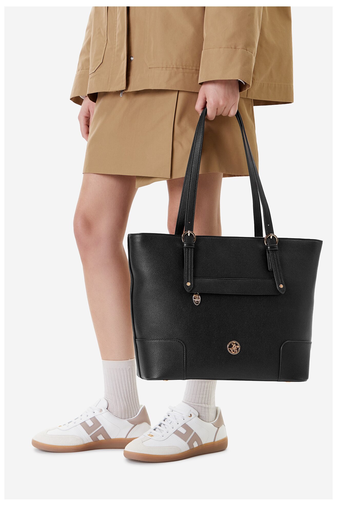 Geantă de mână Beverly Hills Polo Club CEO-BHPC-C-007-08 NEGRU