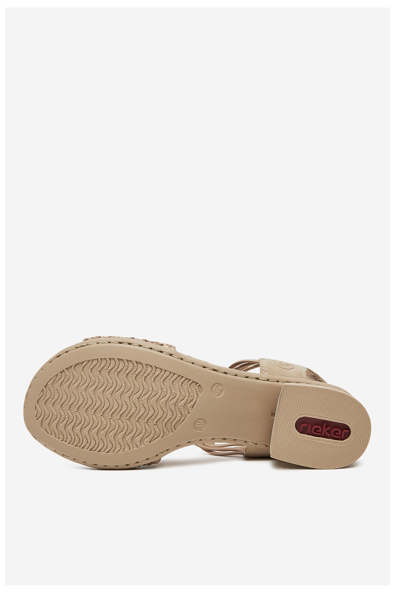 Sandały Rieker 64962-60 Beżowy ciemny