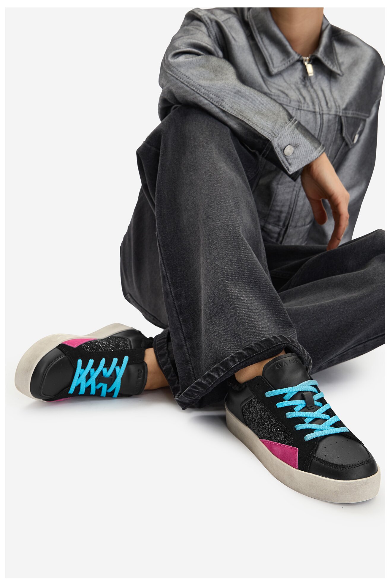 Półbuty EVA MINGE EO-AHRI-251503F Czarny