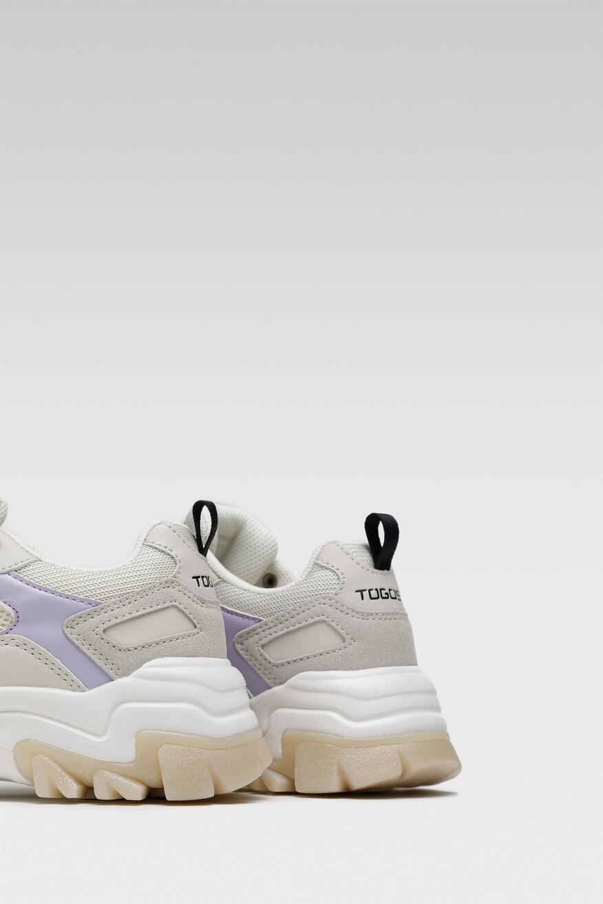 Togoshi - Sneakersy beżowe sznurowane - 5904248309435