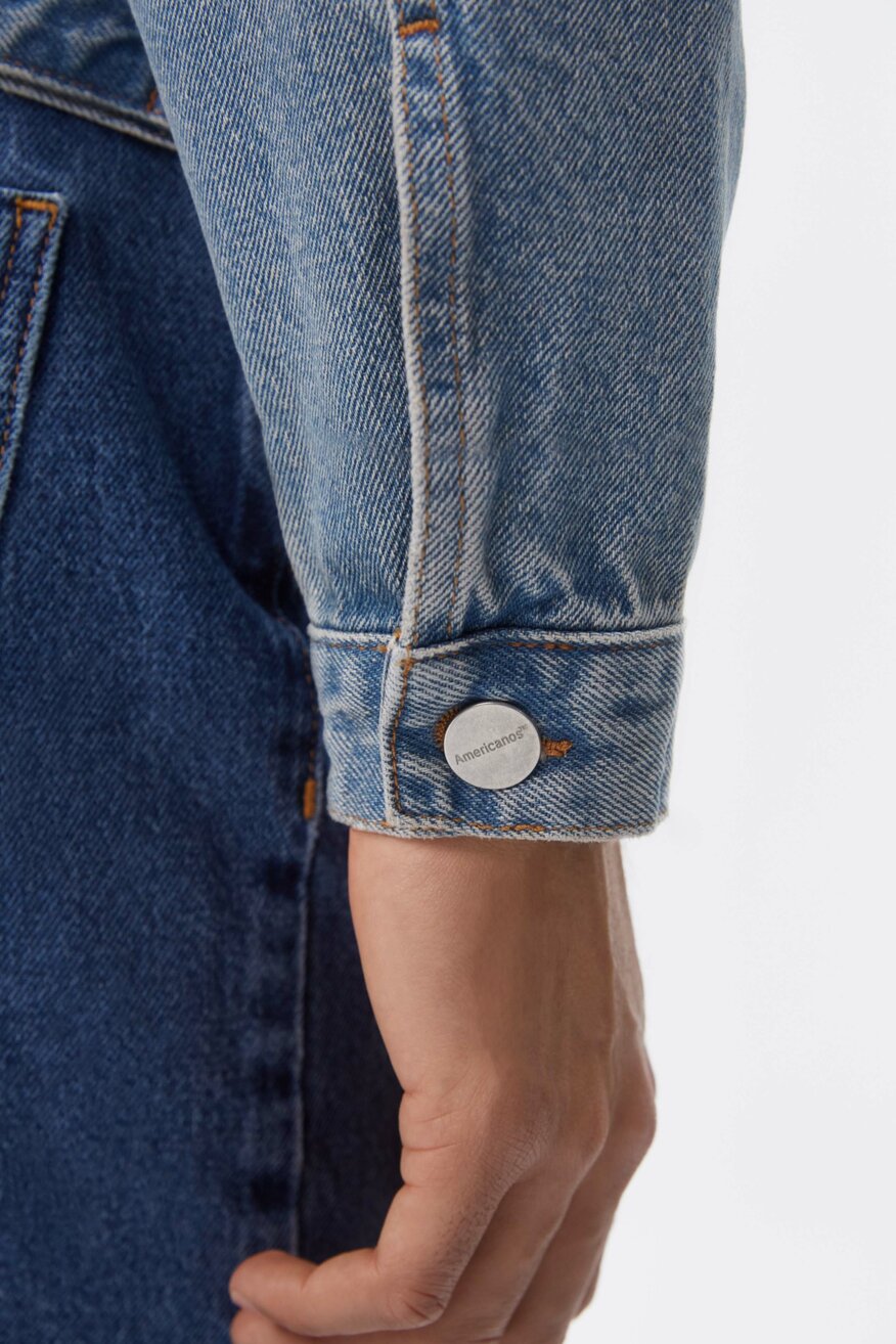 Americanos - Kurtka jeansowa niebieska - 2230021006011