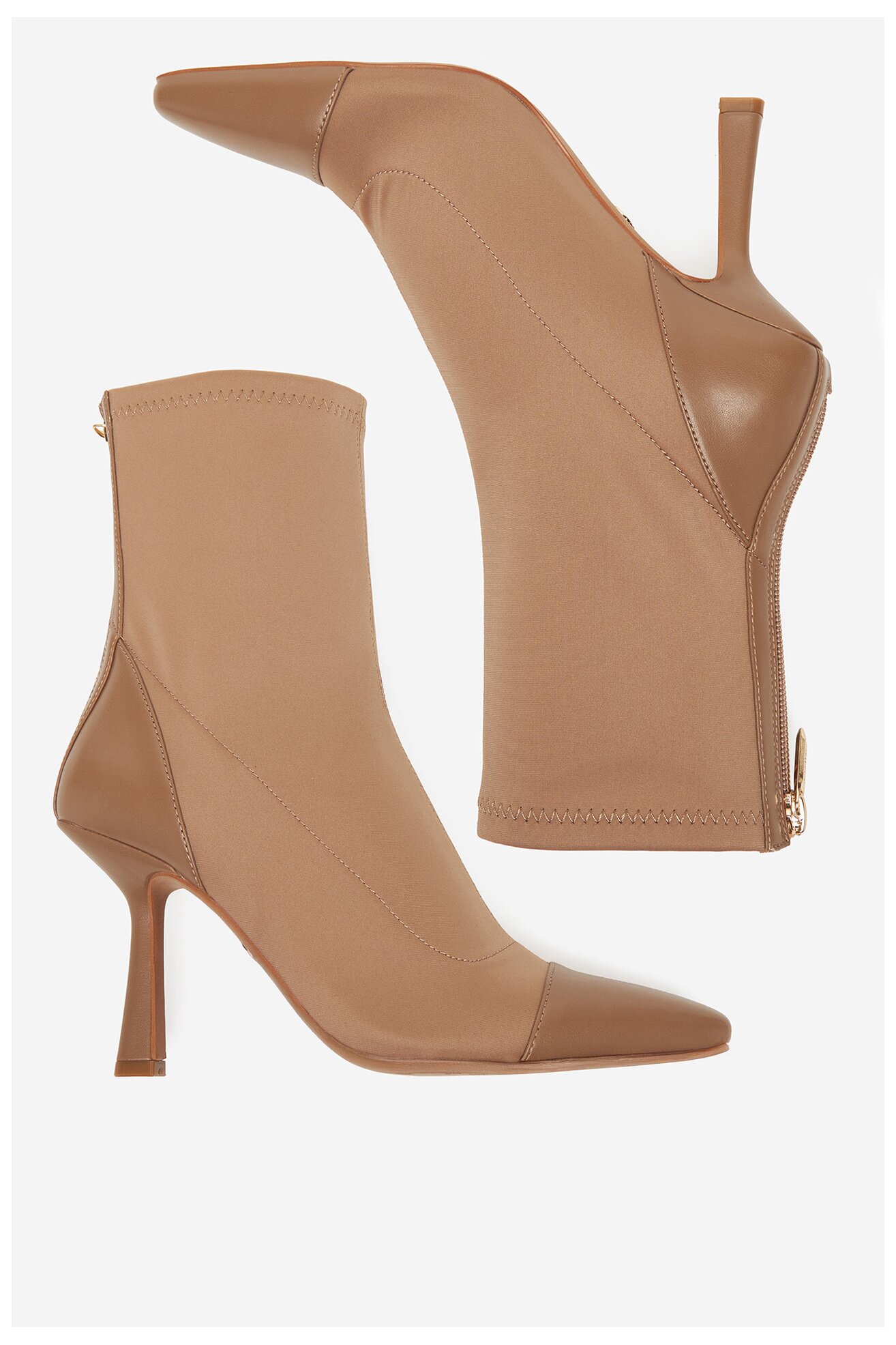 Botki NINE WEST CEO-NOURA-01 Beżowy