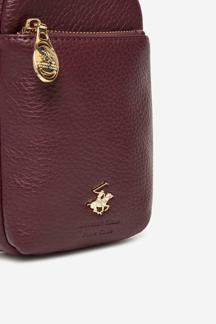 Kézitáska Beverly Hills Polo Club BORDÓ - 5906751252536