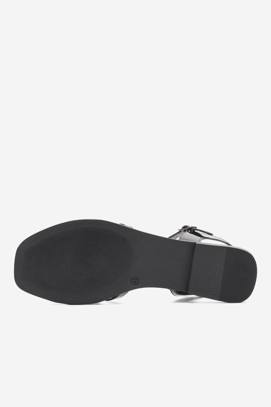 
                Sergio Bardi - Skórzane sandały czarne - 5904862804521