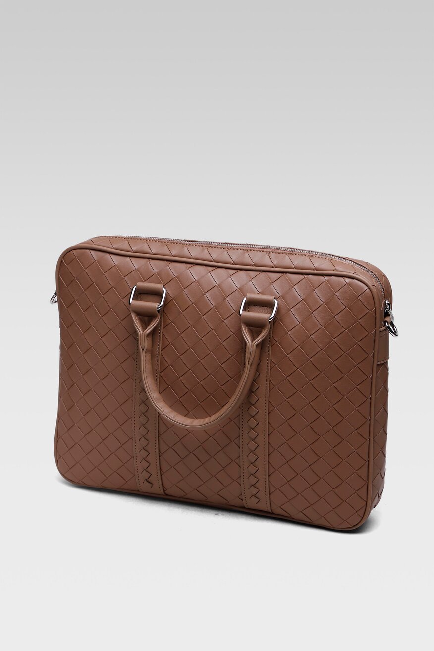 Gino Rossi - Torba na laptopa brązowa - 5904248213404