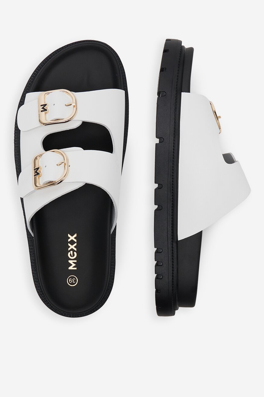 Mexx - Klapki skórzane - 5906751065259