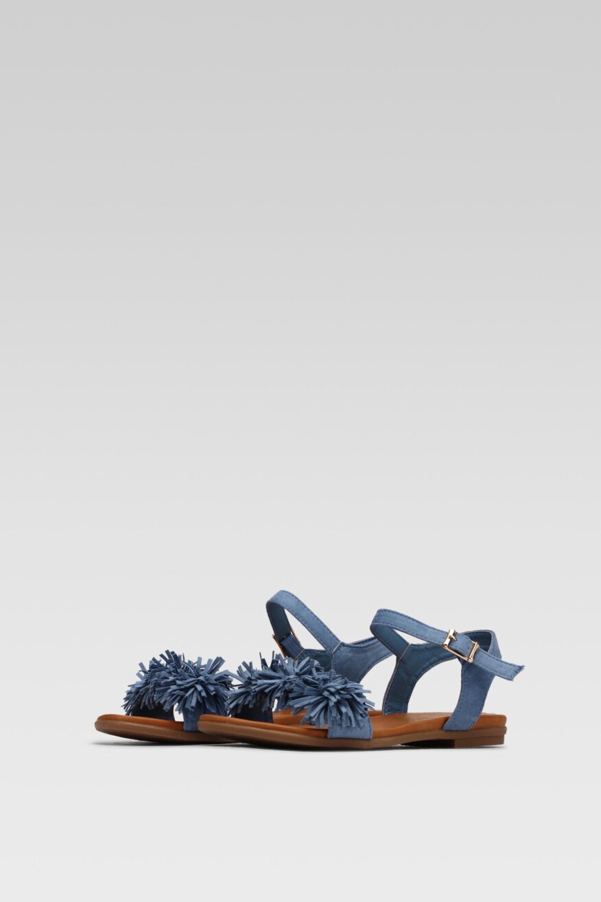 
                Jenny Fairy - Sandały z aplikacją chabrowe - 5903698606231