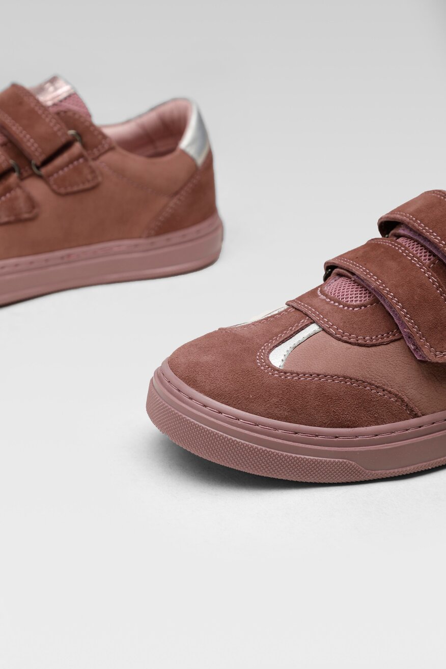 
                Lasocki Young - Skórzane sneakersy fioletowe - 5904248345303