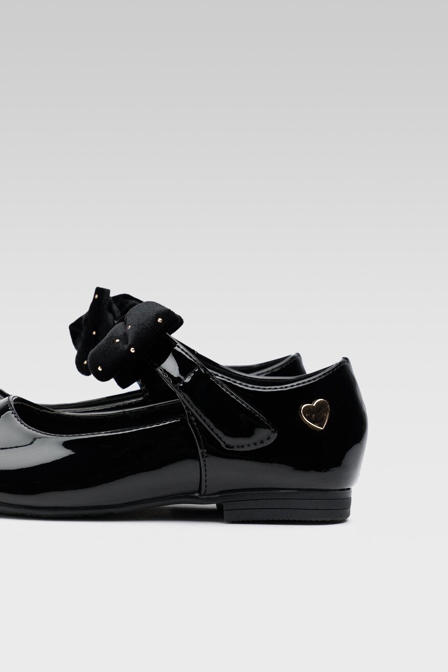 
                Nelli Blu - Baleriny lakierowane z kokardą - 5904248969820