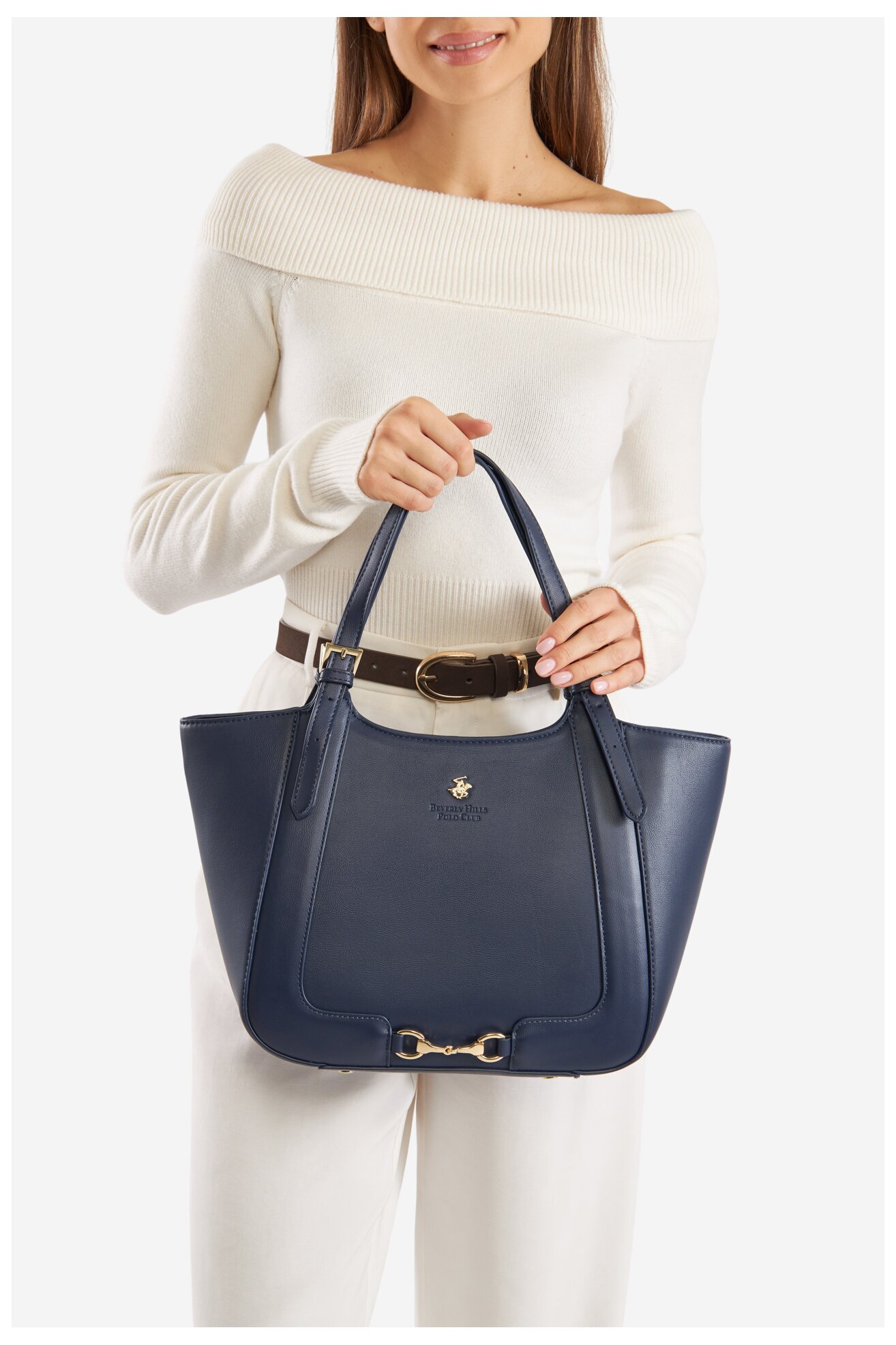 Torebka Beverly Hills Polo Club BHPC-K-044-06 Granatowy