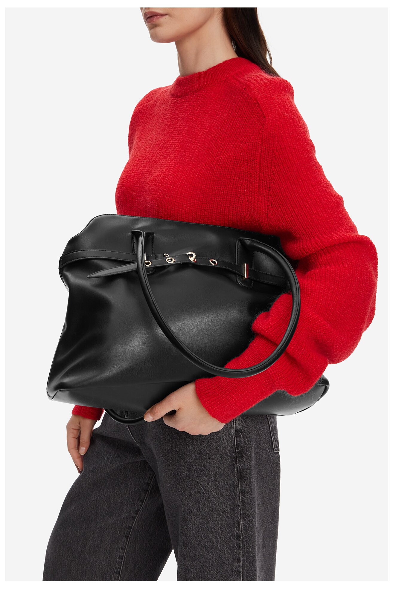 Geantă de mână DeeZee C-DZE-S-010-08 NEGRU