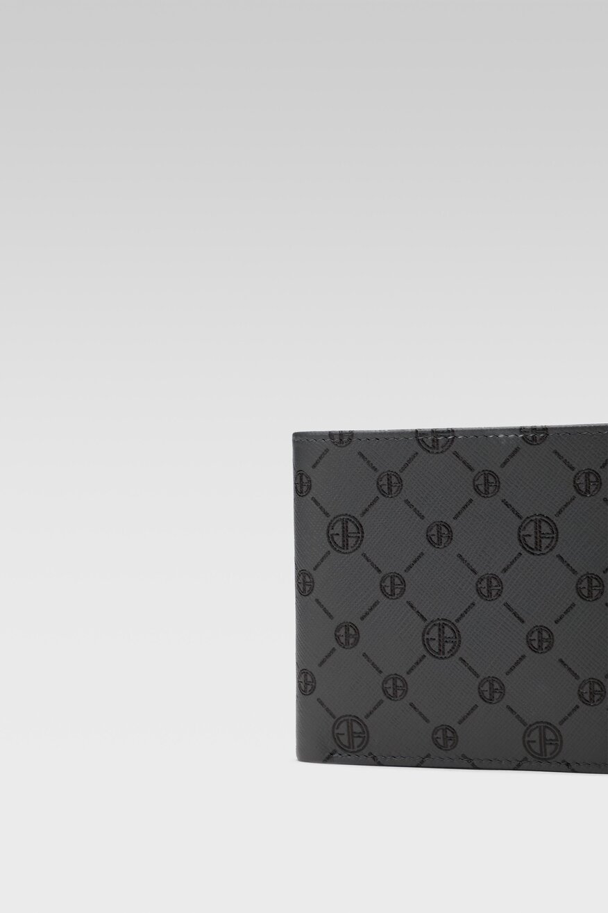 Gino Rossi - Duży portfel męski skórzany szary - 5904862457901