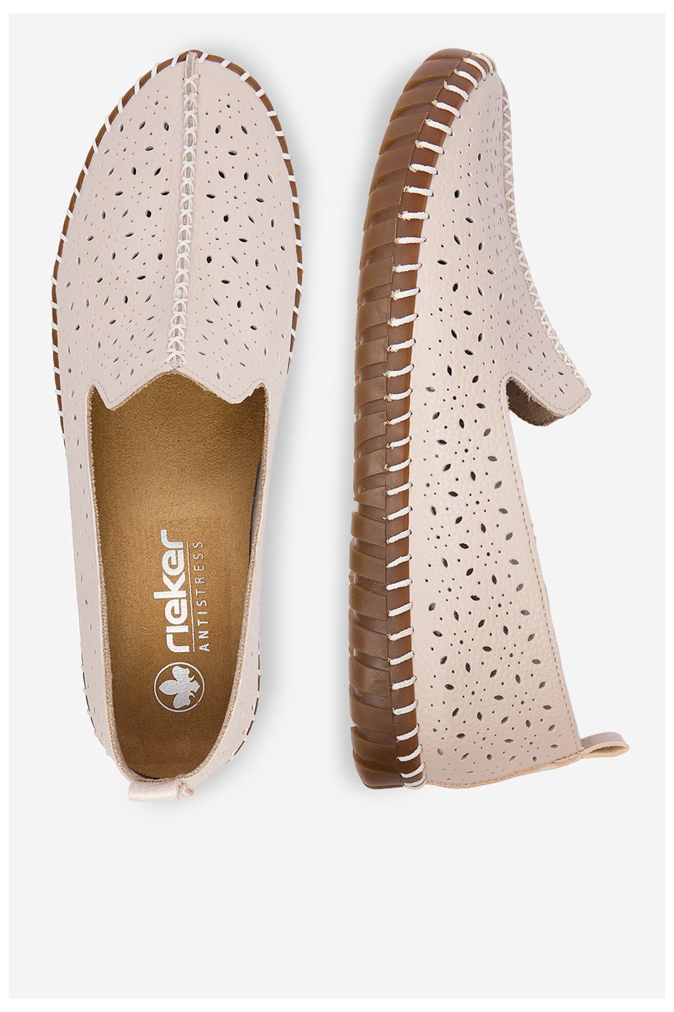 Półbuty Rieker CEO-M2853-31 Różowy jasny