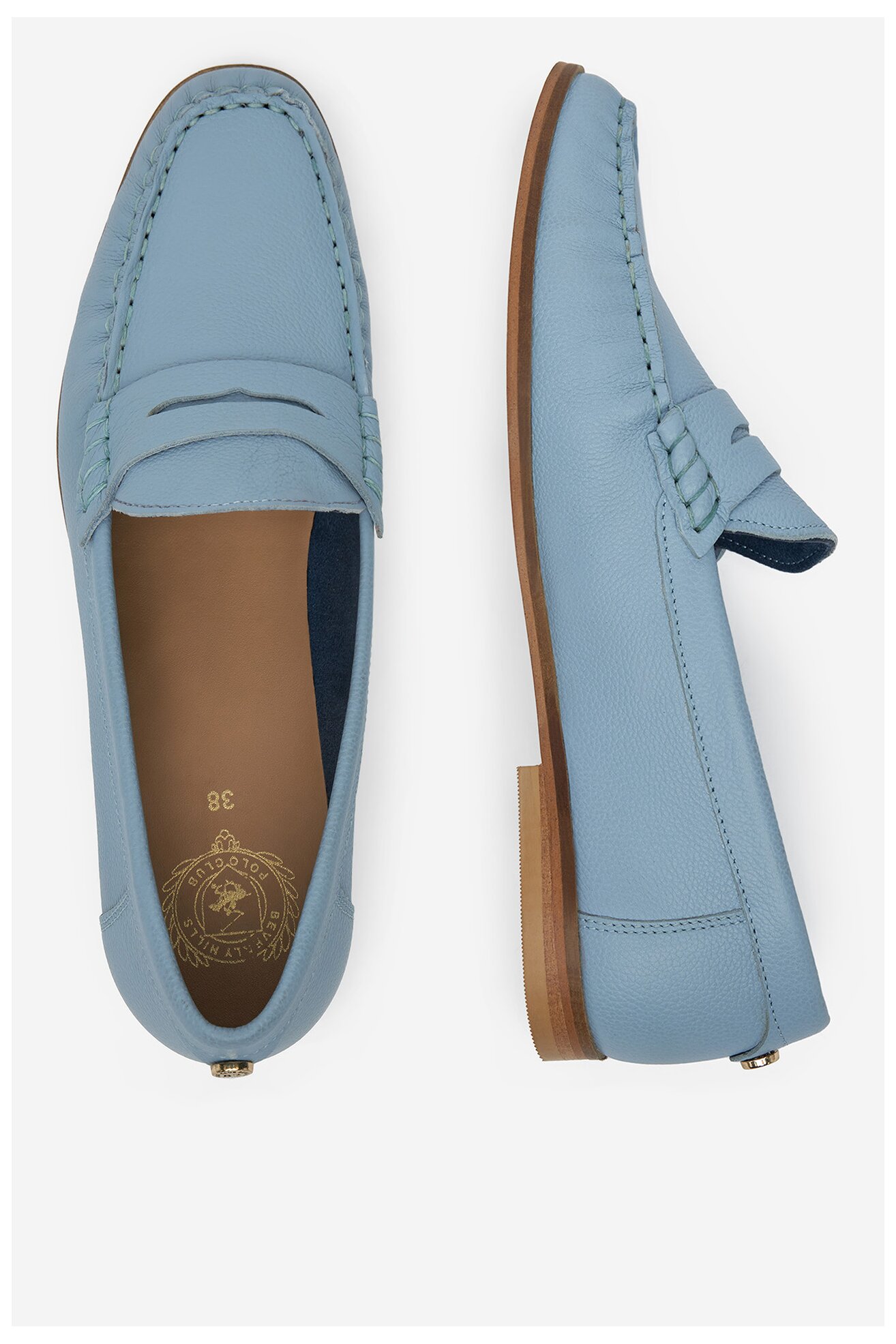 Mokasíny Beverly Hills Polo Club WI33-WEMBLEY205-03 BLANKYTNĚ MODRÁ