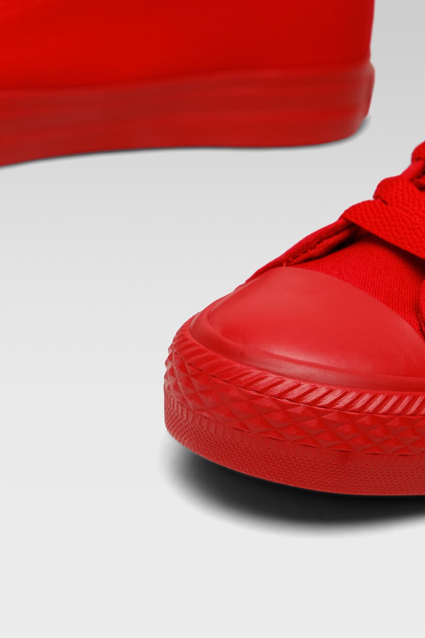 
                Sprandi - Trampki czerwone sznurowane - 5903698951010