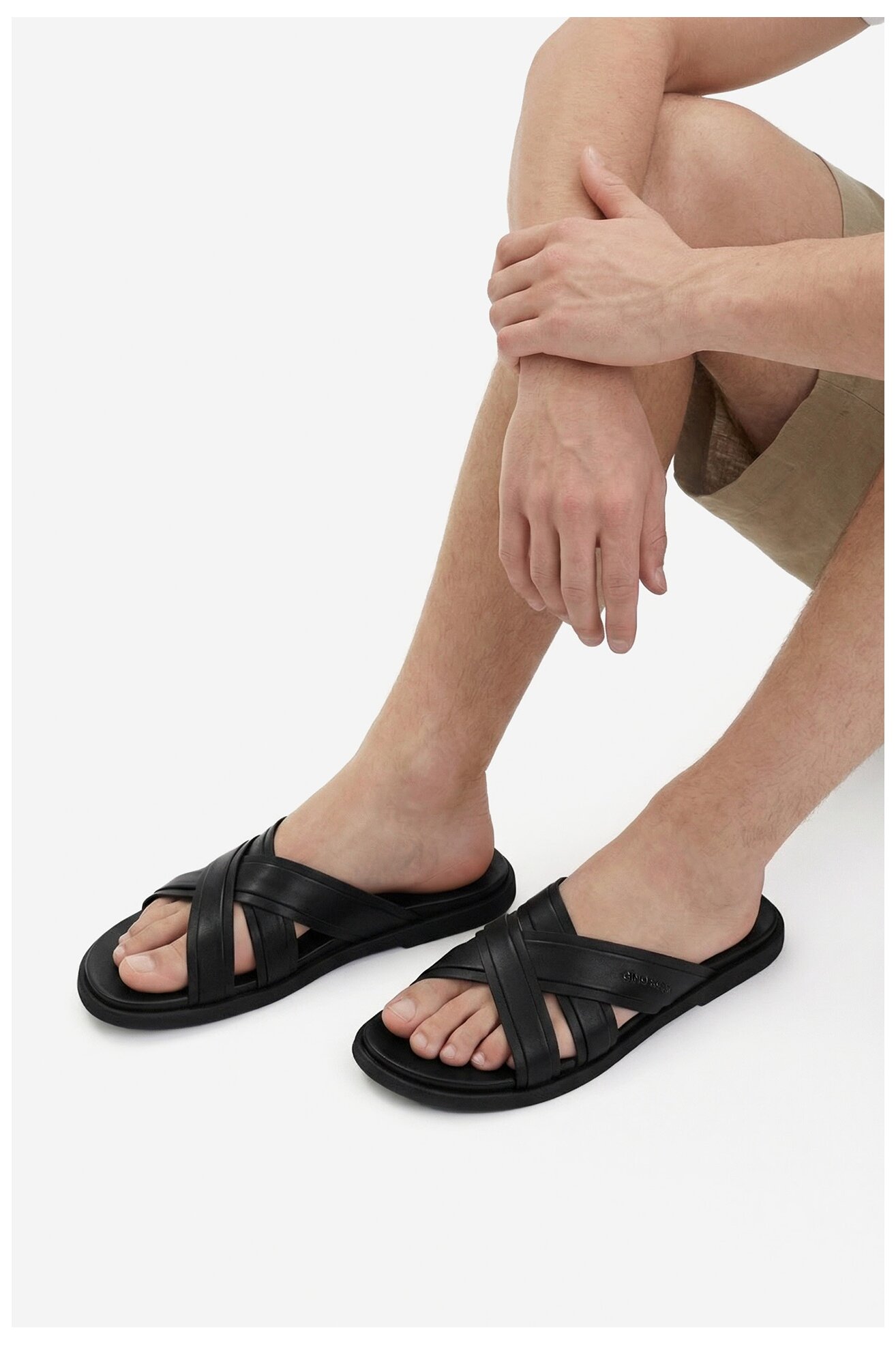 Klapki Gino Rossi CEO-MARCELLO-11 MB Czarny